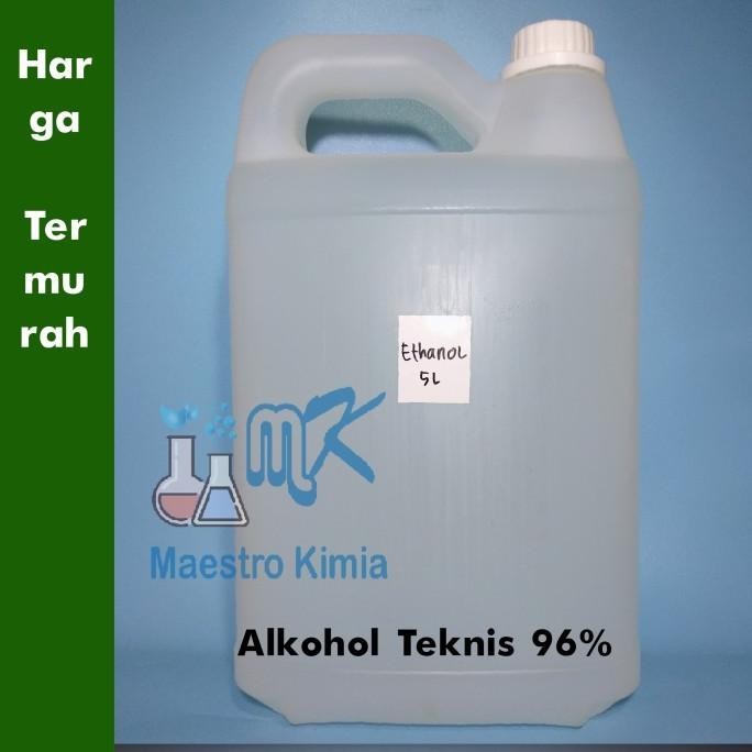 suk Alkohol murni / Ethanol 96% / Alkohol Teknis 5 Liter