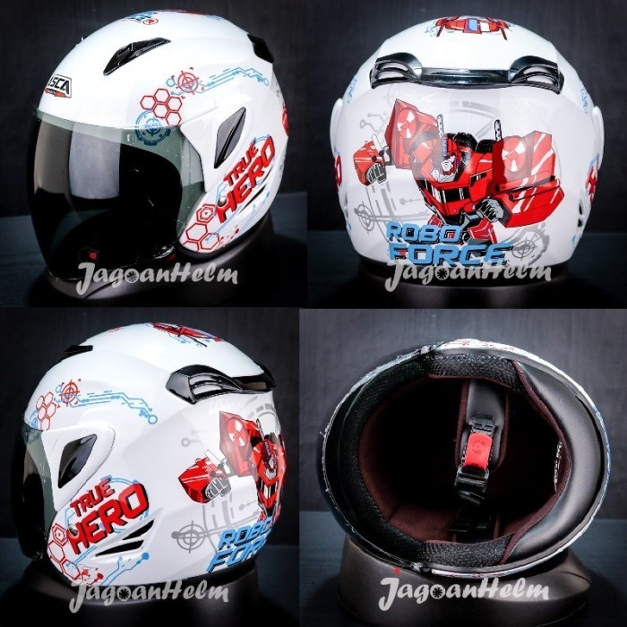 ASCA HELM ANAK CARTOON ROBO FORCE #1 MODEL GM FIGHTER KIDS