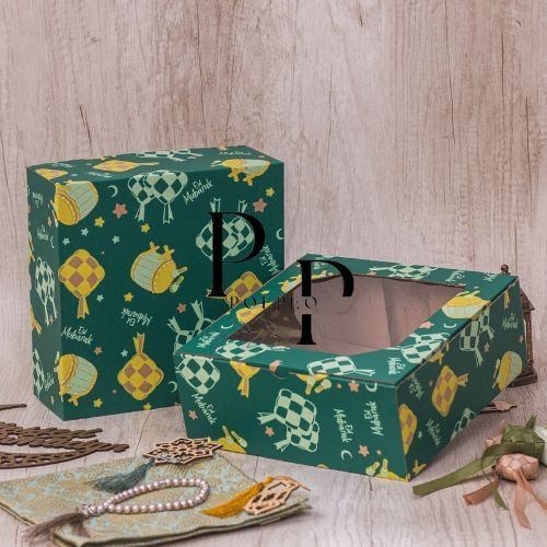 kardus dus box die cut kemasan kue packing hampers lebaran idul fitri