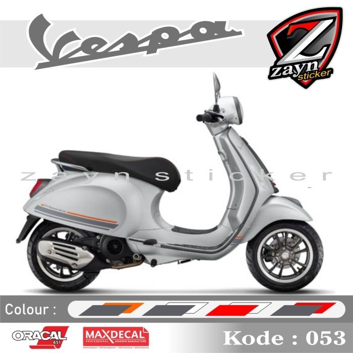 LIST STICKER CUTTING STRIPING STIKER VESPA PRIMAVERA S LIMITED EDITION