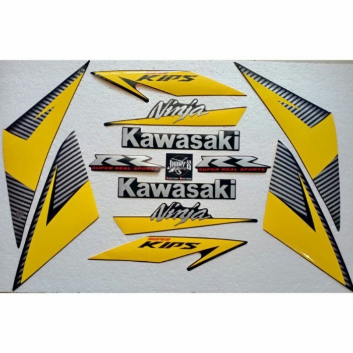 STIKER STRIPING NINJA RR NEW LIS KUNING 2014 ORIGINAL KAWASAKI