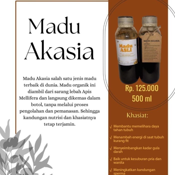 

Madu Akasia 500 ml Provinsi Riau