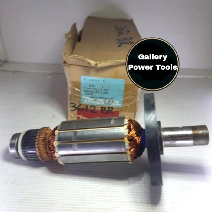 NEW ARMATURE MAKITA 3612BR ORIGINAL // ANGKER MAKITA 3612BR PN: 514823-5