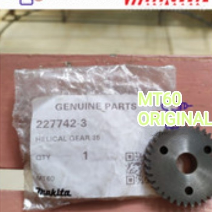 NEW Gear Gigi Helicar 35 Bor MAKTEC MT60 Gir MT 60 Asli Ori PN:227742-3