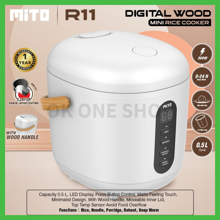 MITO Rice Cooker Digital Mini R11 0.5 Liter