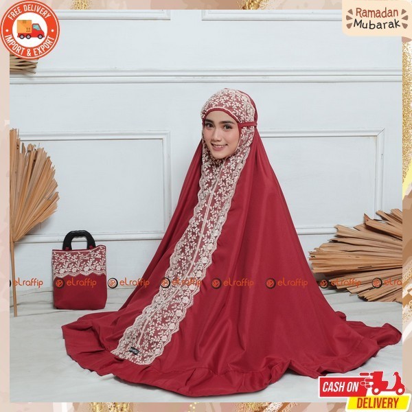 Bukena Salat Ruku Mungkena Lebaran Idul Fitri Mukena Mukennah Muslimah Jumbo Mungkenah Ibuibu Dewasa