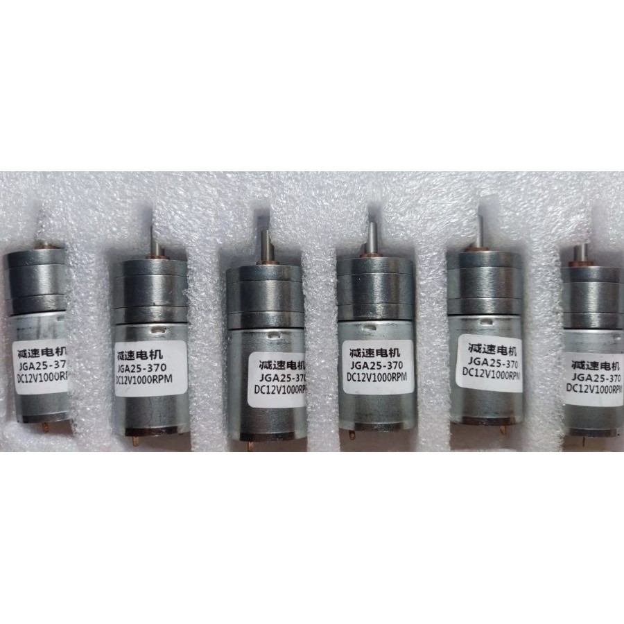 MOTOR DC GEARBOX 12V 1000 RPM JGA25-370