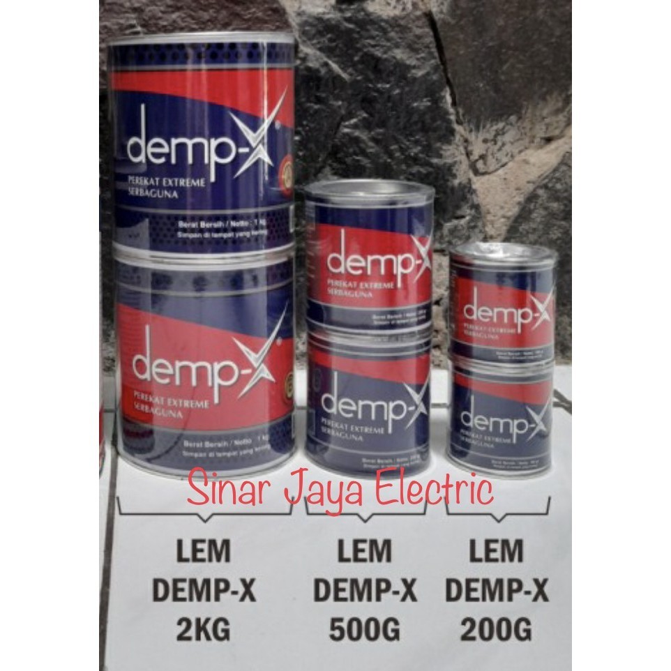 

Lem Serba Guna Merk Demp-X @250 Gram Warna Biru Dan Cream