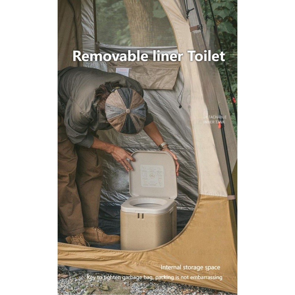 TOILET BOX MOBILE / PORTABLE CAMPING OUTDOOR NATUREHIKE CNH22HJ003