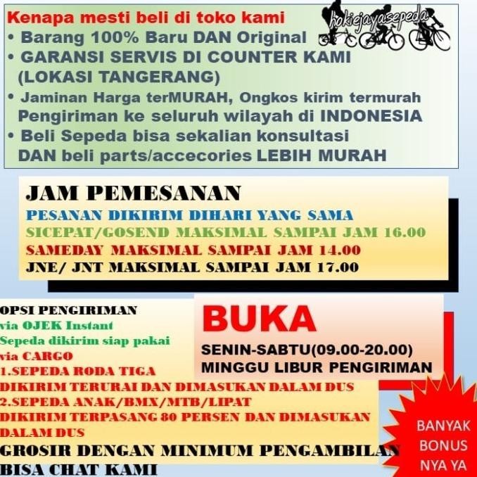 SEPEDA BMX 20" velion Frame besi spoke motor ban 2.40 BONUS Jalu
