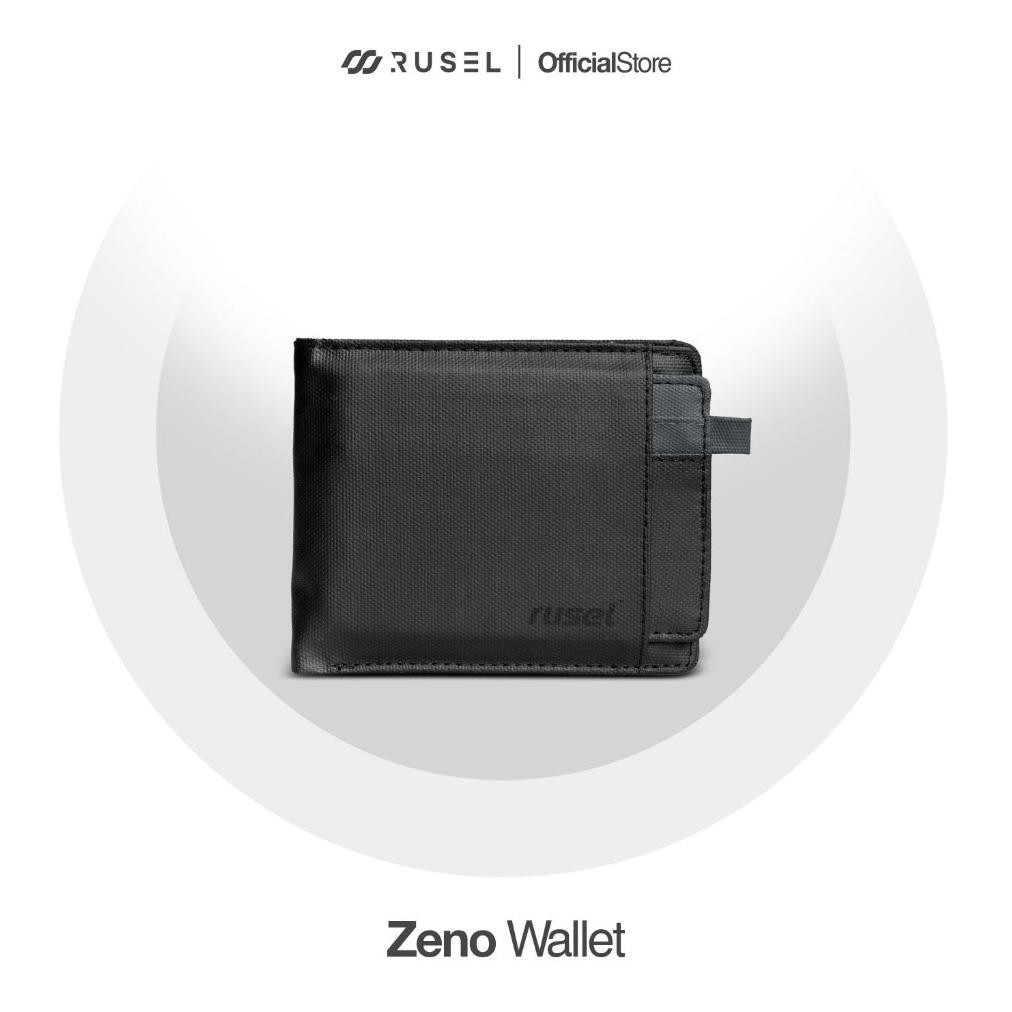 RUSEL CO - Wallet Zeno Dompet Lipat Pria Kanvas Premium Free Cardholder