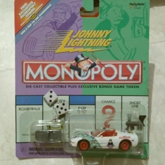 johnny lightning monopoly diecast corvette