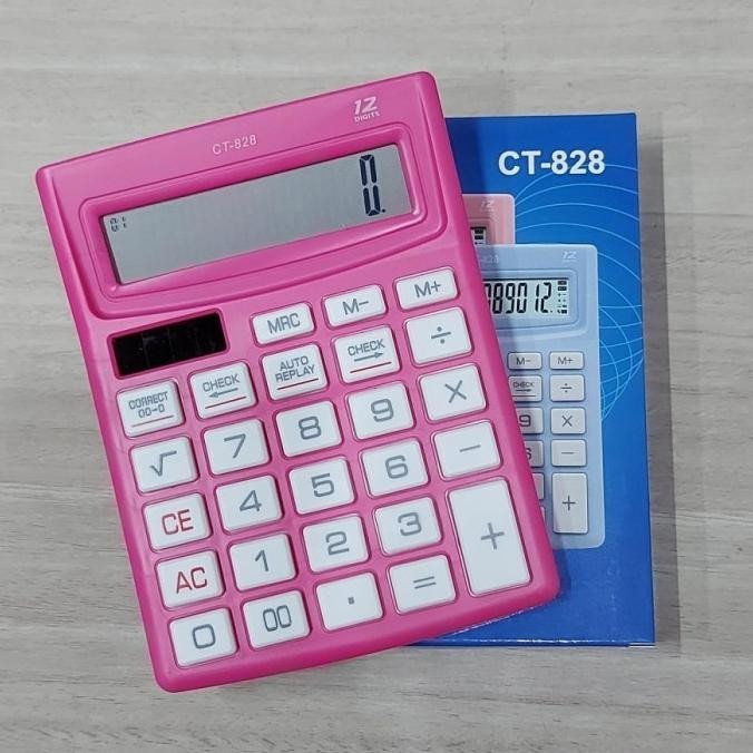 

Terbaru - Kalkulator 828 Warna Check Correct / Calculator CT 828 12Digit - Biru .,