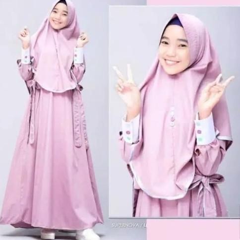 Baju Gamis Wanita Remaja Anak Perempuan Umur 12-14 Tahun Terbaru Viral 