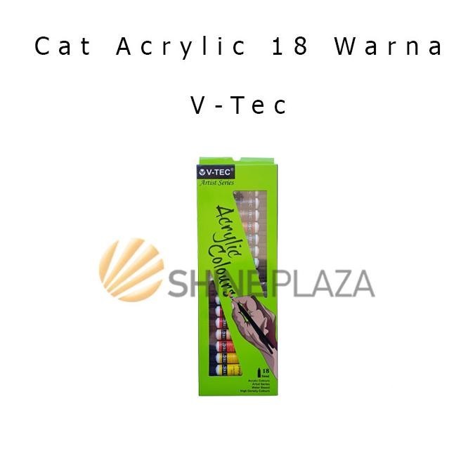 

Flash Sale Cat Acrylic V-Tec 18 Warna Colors - Cat Akrilik VTec Paint Set VT-618A