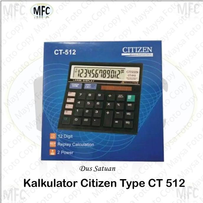 

Terbaik! KALKULATOR CITIZEN CT 512 12 DIGIT ANGKA BESAR ..