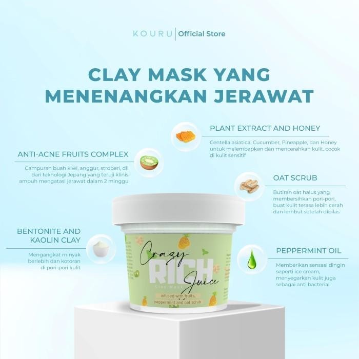 Kouru Crazy Rich Juice Clay Mask 125Gr