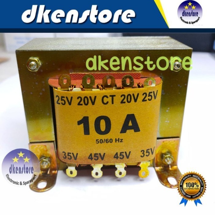 Trafo Realpro 10ACT45 Tembaga murni 10 Ampere CT 45V 10A CT45 volt