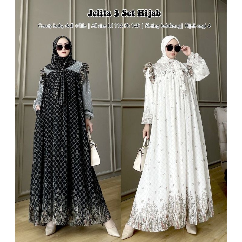 *Jelita 3 Hijab segi 4*/*Jelita 4 Hijab segi 4*/pusat gamis/fashion muslim