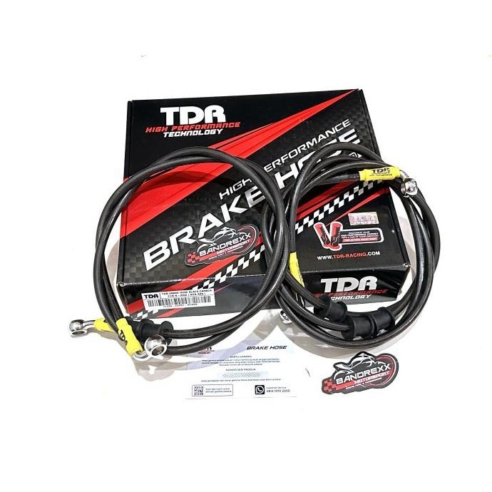 Otomotif Selang Rem Tdr Black Carbon For Yamaha Nmax -Nmax 2020 Non Abs.