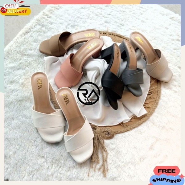 0 Sandal Wanita Terbaru High Heels 5 Cm Slm Zara Gs 04