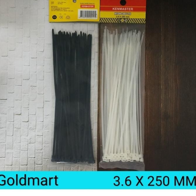 

:<:<:<:<] Kabel Ties 50pcs 3.6 x 250mm / Kenmaster Nylon Cable Tie