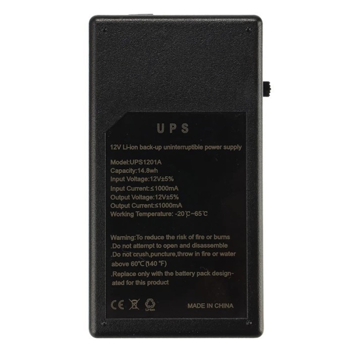 Garansi UPS mini Portable Untuk CCTV Dan Alat Elektronik