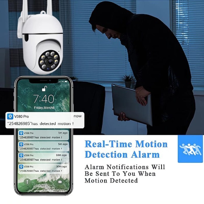 Garansi Cctv Wifi V380 Pro Ip Cam Smart Camera Full HD 2 Antena