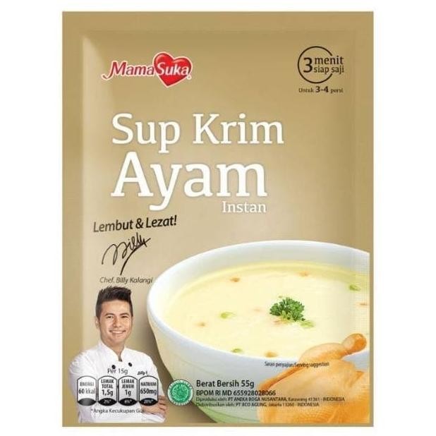 

#####] MAMASUKA Sup Krim Ayam/Jagung/Jamur Instant 55 gram (Halal)