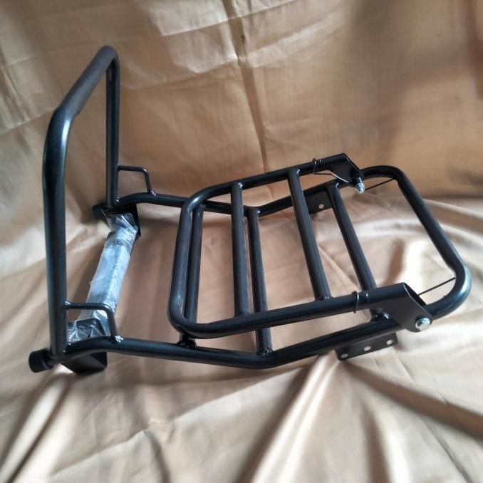 Backrack Madrid Hitam Vespa Super Sprint Px Excel Spartan Rak Belakang