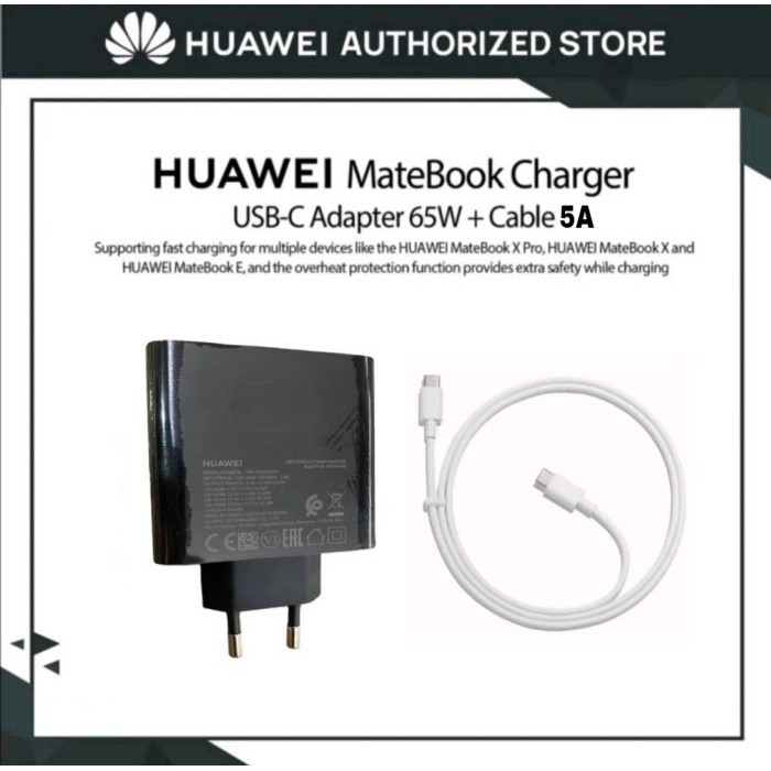 Terlaris Huawei Charger Laptop 65Watt Promo Terbaru