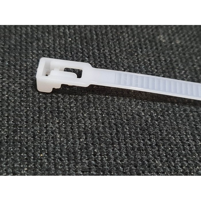 

KABEL TIES BISA BUKA PANDA 25CM LEBAR 7.2MM PUTIH -REUSABLE CABLE TIES BEST PRODUCT