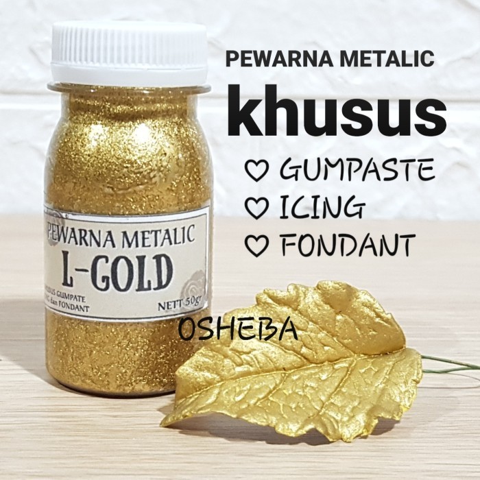 

Terbaru Pewarna Gumpaste Metalic L-Gold 50Gr Promo Terlaris