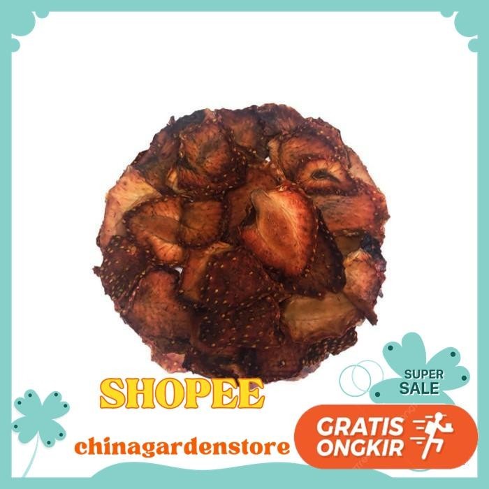 

(GRADE B) DEHYDRATED DRIED STRAWBERRY FRUIT / BUAH STROBERI KERING GRATIS ONGKIR