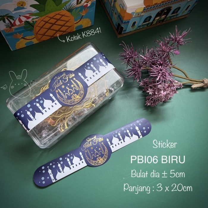 

Buruan serbu] Paper Belt PBI Sticker Stiker Sabuk Toples Kue Lebaran Idul Fitri Eid