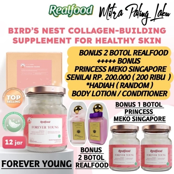 

Realfood Foreveryoung ( P.12 Jar ) Minuman Sarang Burung Walet