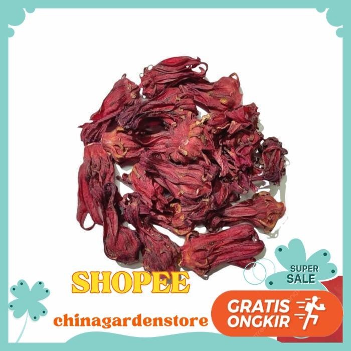 

RED WHOLE ROSELLE FLOWER TEA / TEH BUNGA ROSELLA MERAH 1 KG PRODUK PILIHAN