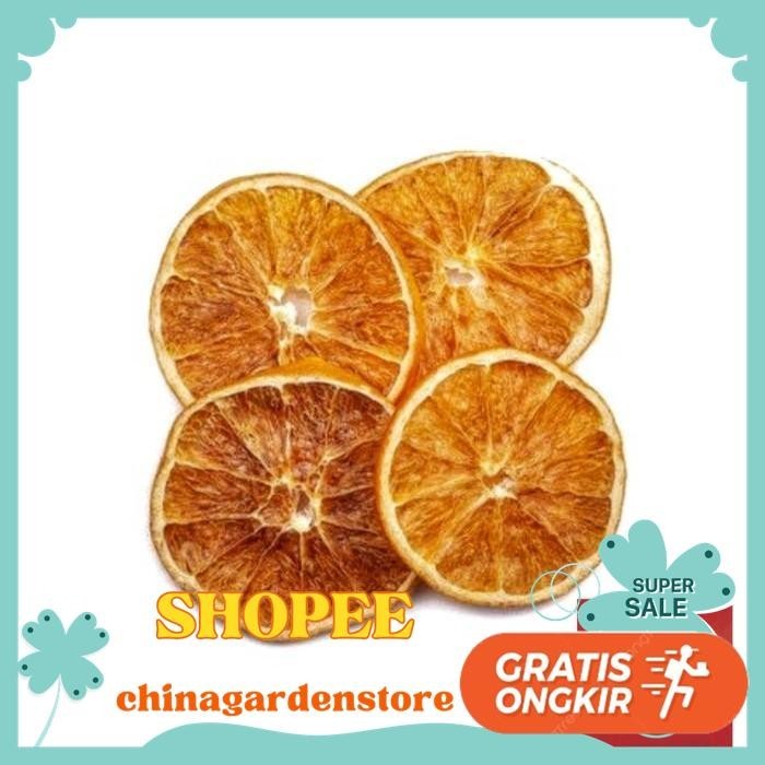 

DRIED ORANGE FRUIT SLICE / BUAH JERUK KERING IRIS 8 GRAM TERBAIK