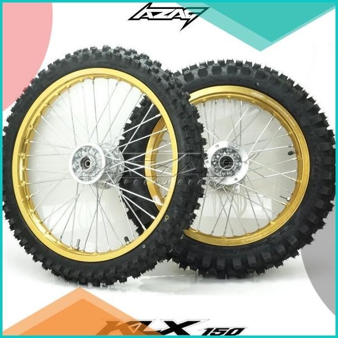 BAN SET CROSS KLX ring 16 19 SCARLET GOLD TROMOL ORIGINAL dunlop DGX 1