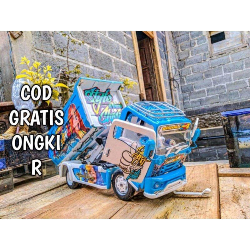 MINIATUR TRUK TREK OLENG KAYU BISA JUNGKIT NGEDUM NEW WAHYU ABADI TRENDING TERLARIS 2024