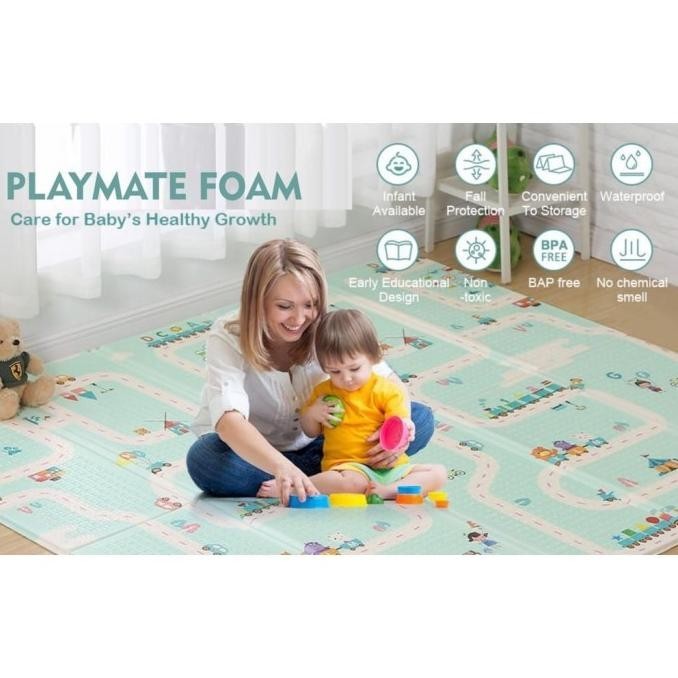 Playmat Matras Bayi Lipat Playmate Baby Karpet Anak Tebal Karakter