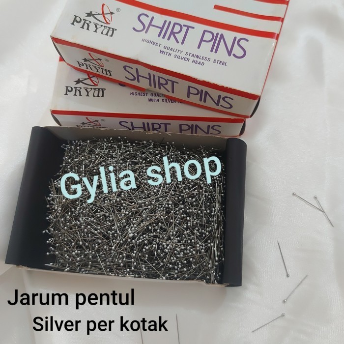 Jarum Pentul / Jarum Pentul Jilbab / Pentul Kepala Silver Perkotak Barangbaru
