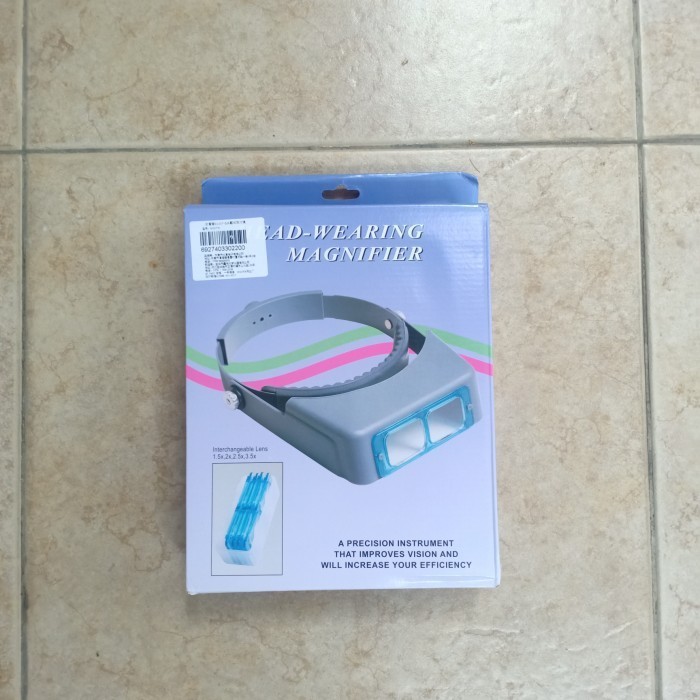 

Ready head band binocular magnifier optivisor loupe 4 lensa visor