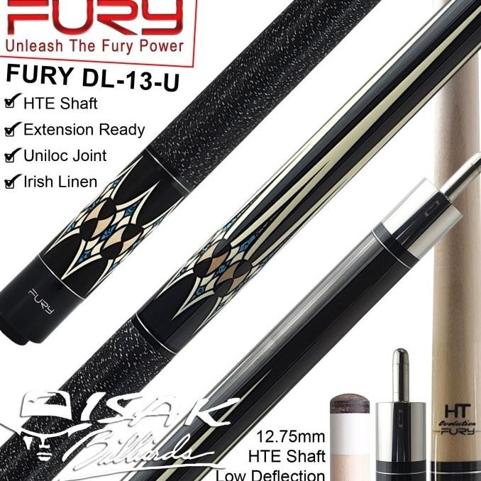 Jual Fury Dl-13 Maple Pool Cue - 13 Mm - Billiard Stick Stik Biliar Bilyar