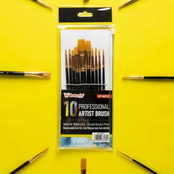 

Butterfly Proffesional Artist Brush Set BT-ART2 / Kuas Lukis Set