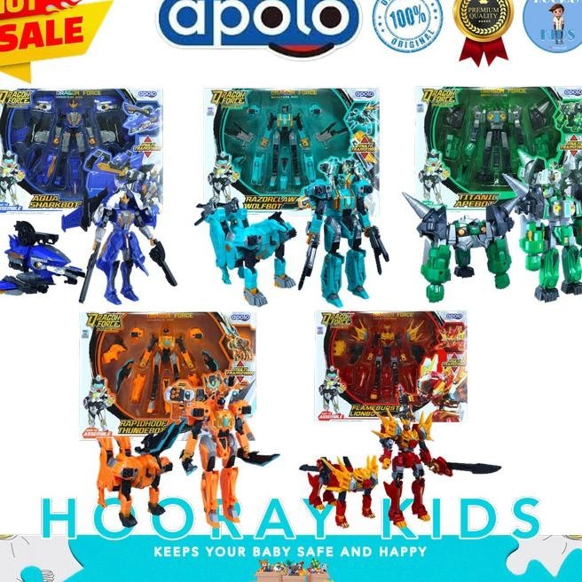 Mainan Robot Transformers Ultraman Dragon Force Original Edukasi Anak Anotteme