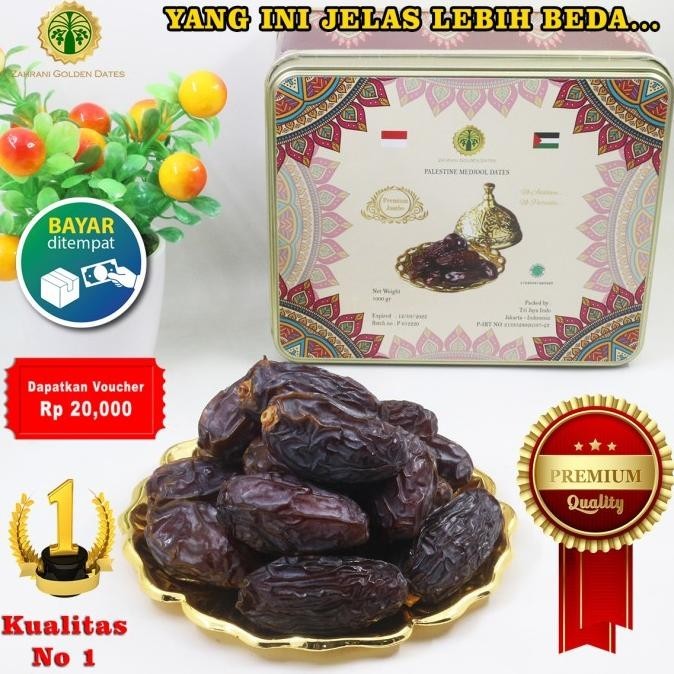 

Kurma Medjool Palestina Palestine Premium Jumbo Zahrani Golden Dates