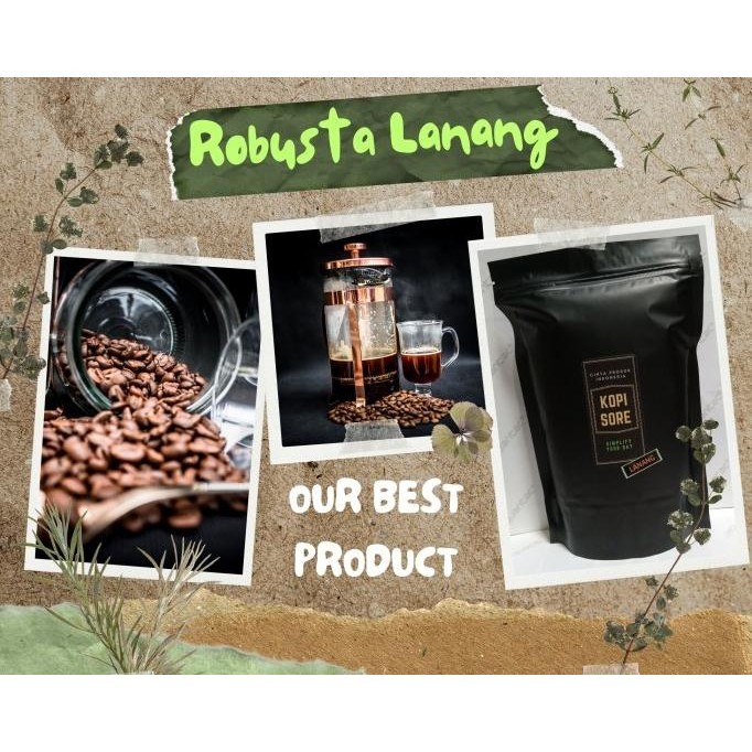 

Kopi LANANG PEABERRY - ROBUSTA LAMPUNG - 500 gram