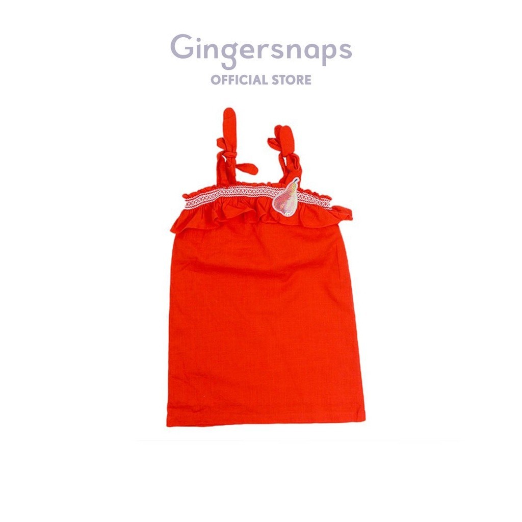 Gingersnaps Fruit Paradise Dress Cherry Tomato - Dress Anak Perempuan