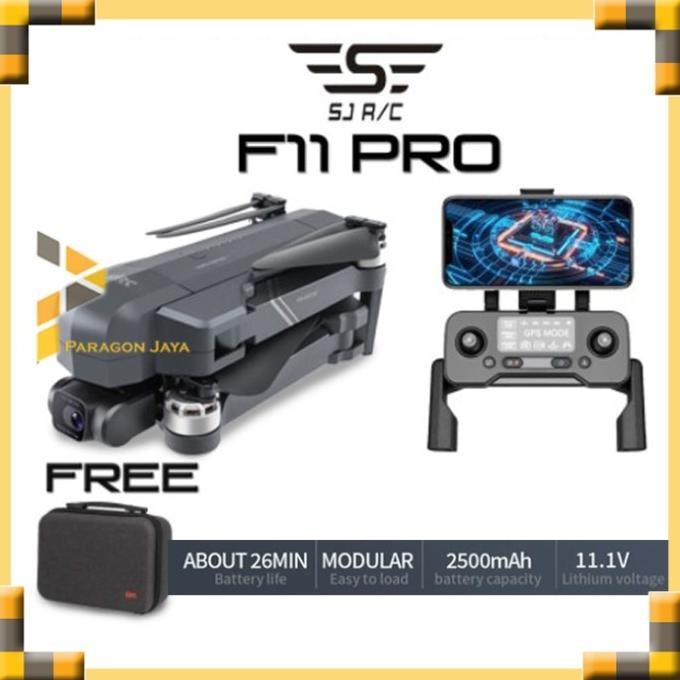 Sjrc F11 4K Pro Ptz Gps 5G 2 Axis Eis Gimbal Camera Drone +Tas B12 Dji